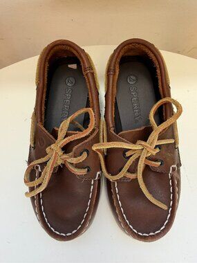 Sperry Boys Brown Boat Shoes - Size 11